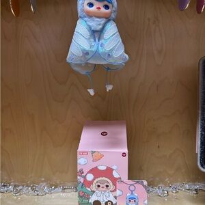 Blue and White Plush Dolls Collection